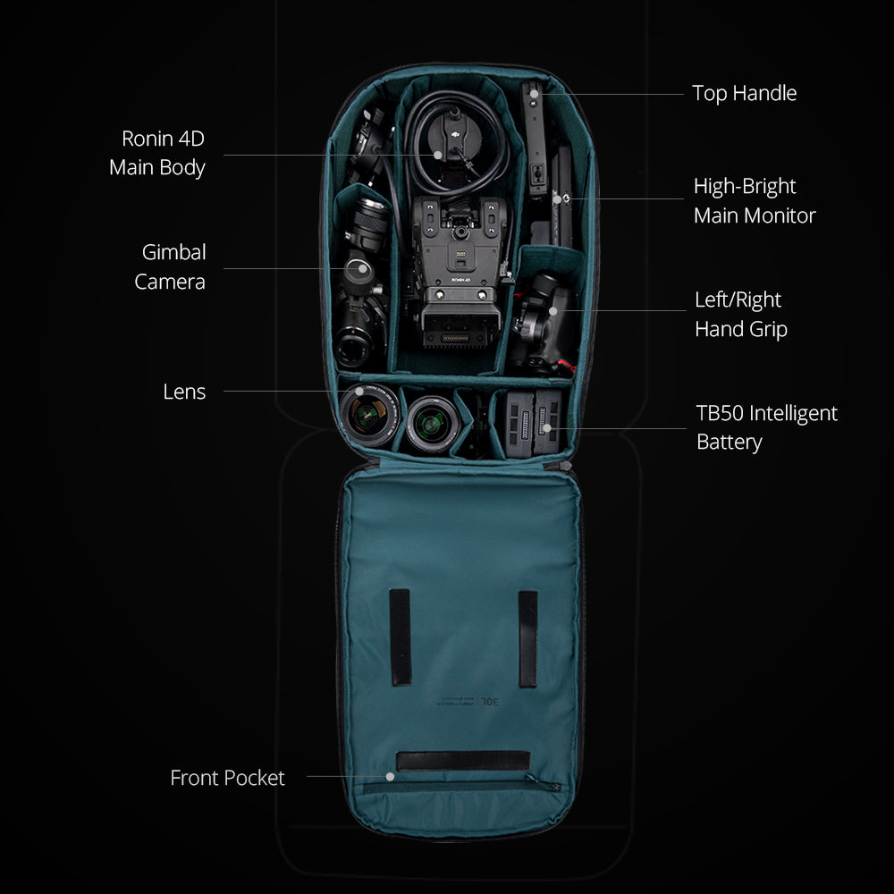 Backpack For DJI Ronin 4D-neatly organize your gear
