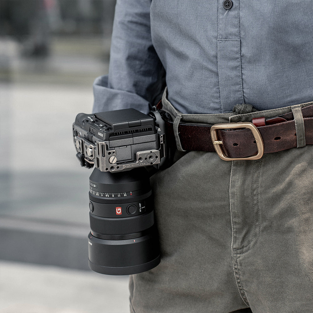 The Beetle Camera Clip Keeps Your Gear Secure with a Side Lock That Prevents Accidental Release.
