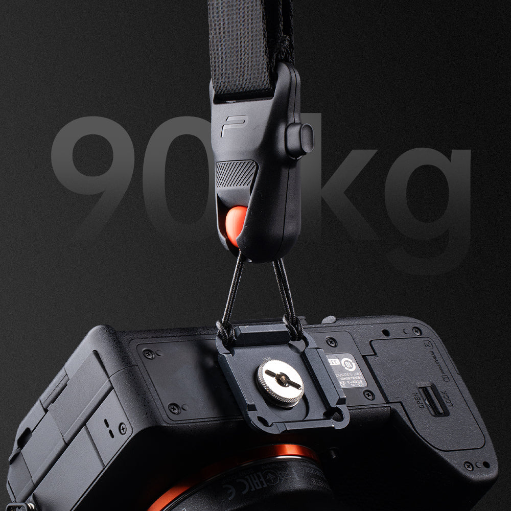 The  Camera Strap Master can weight up to 90KG.