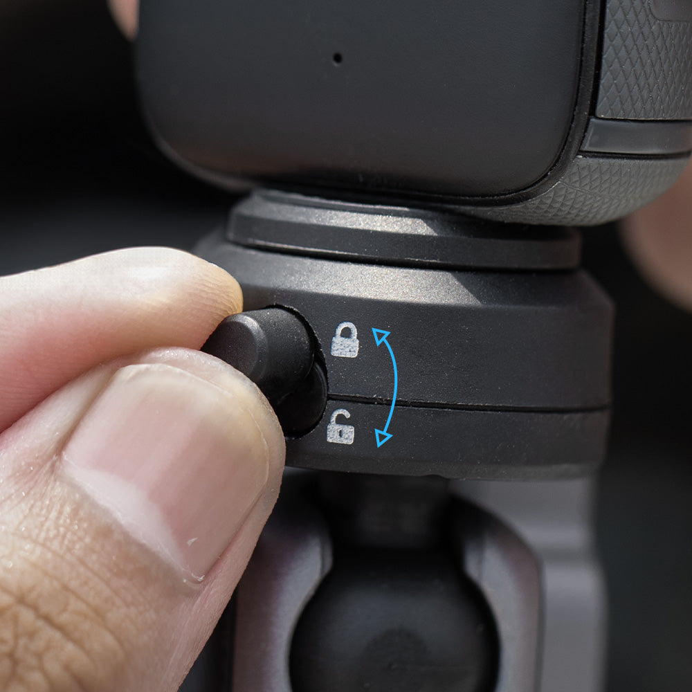CapLock Action Camera Helmet Mount-dual lock system