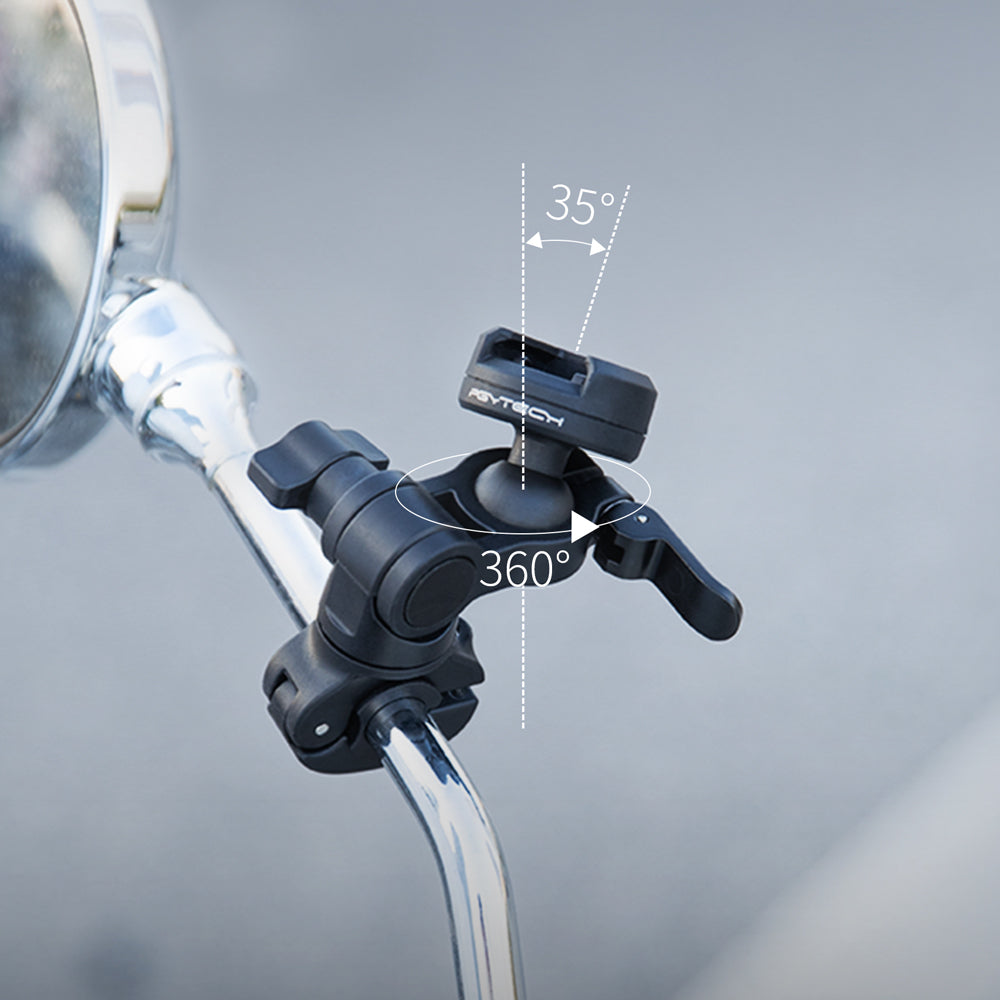 the CapLock Rearview Mirror Mount is featured with 360° headball