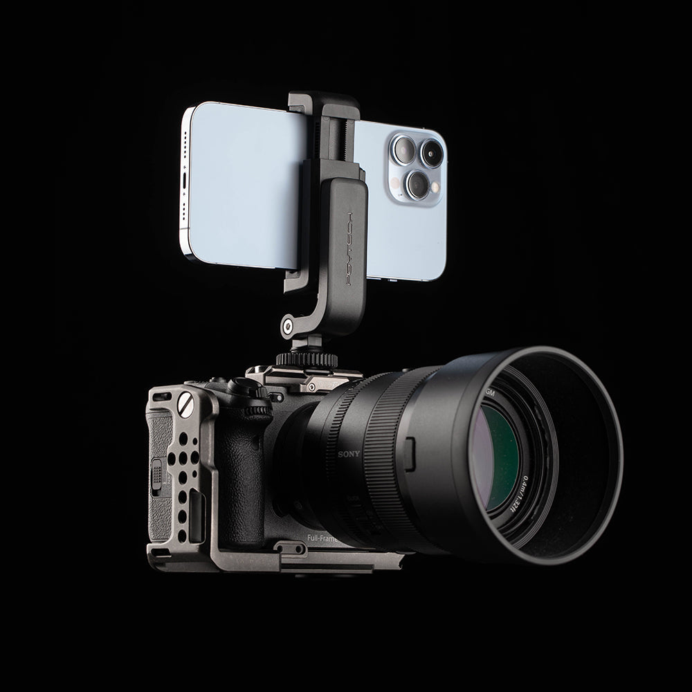 Cold Shoe Phone Holder:
Compatible with selfie sticks, tripods and cameras