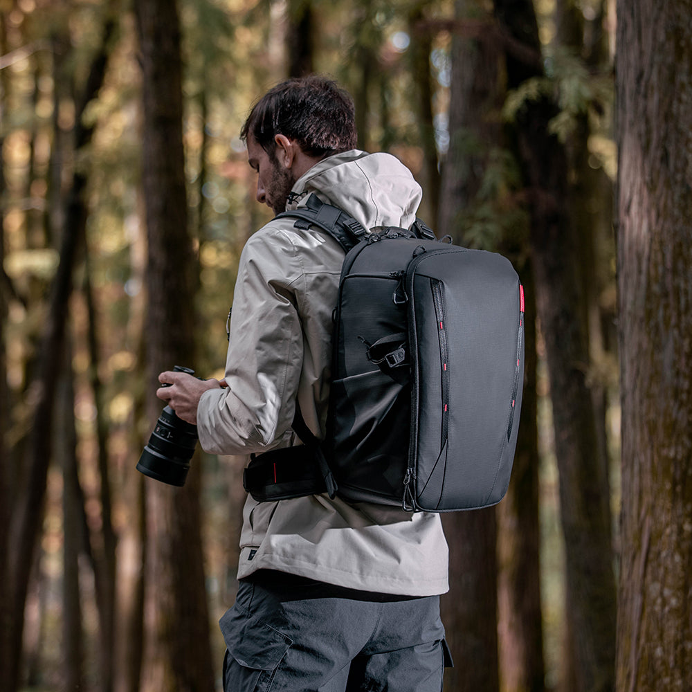 shooting with the OneMo 2 Backpack 